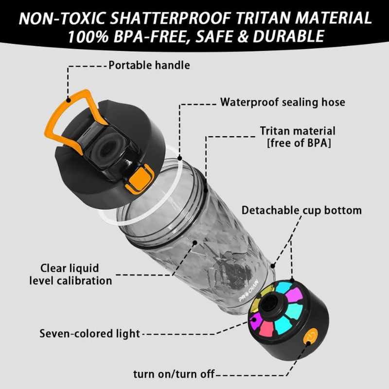 PROCHAIN Electric Protein Shaker Bottle