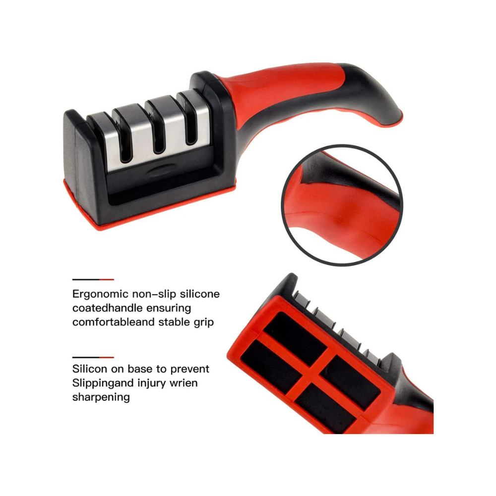 Knife Sharpener,3-Stage，blade sharpener Professional Kitchen Knife Sharpeners