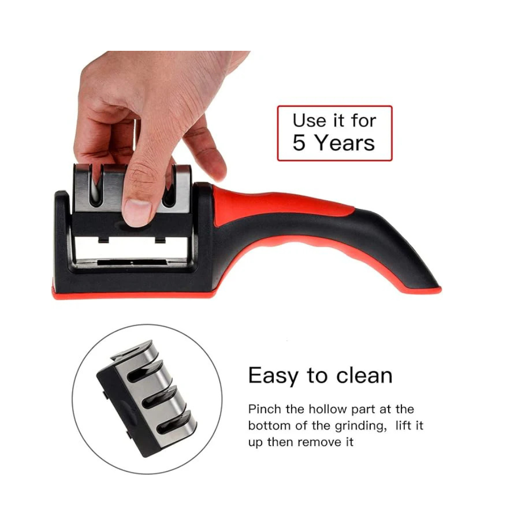 Knife Sharpener,3-Stage，blade sharpener Professional Kitchen Knife Sharpeners