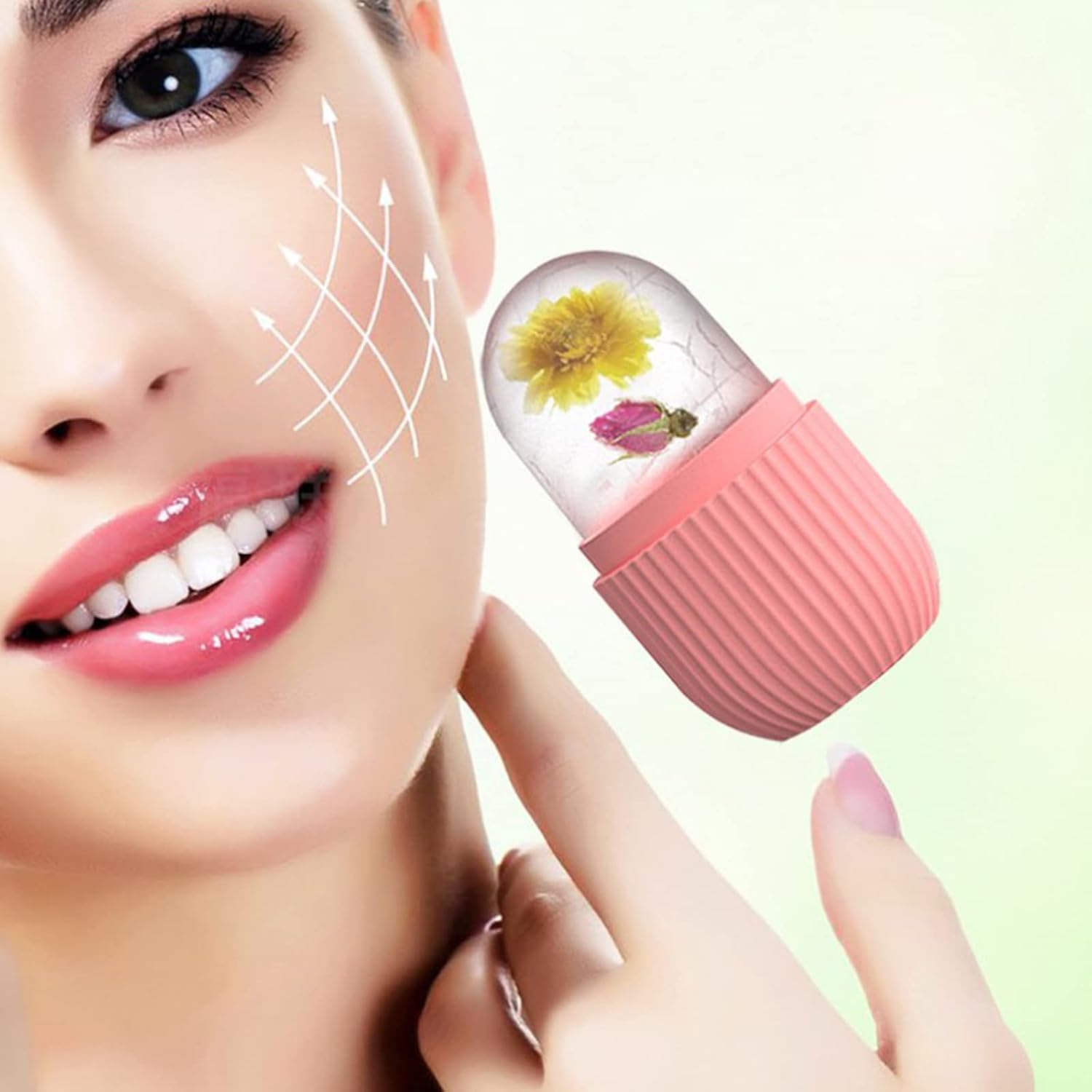 Ice Face Roller, Reusable Silicone Mold Face Massage