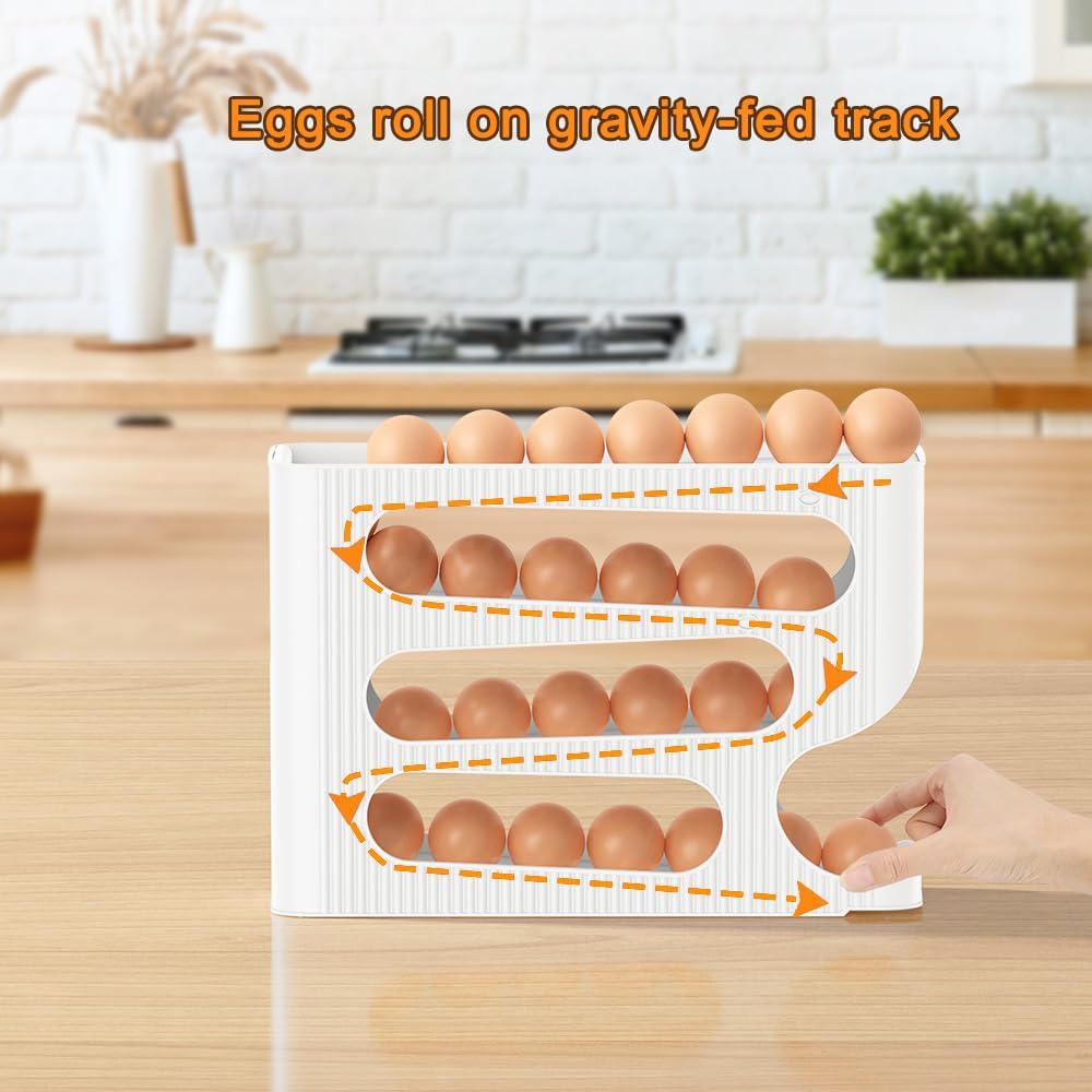 Automatic Rolling Down Egg Holder