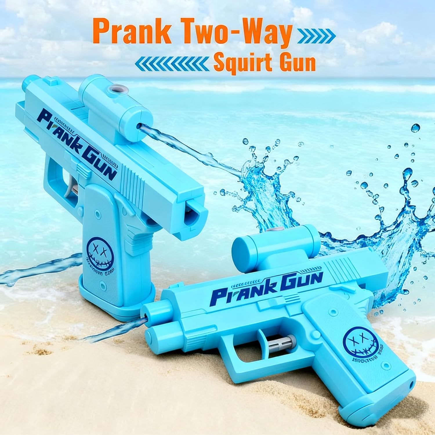 Blue Prank Gun Prank Gun Water Gun - Dual Use Water Gun