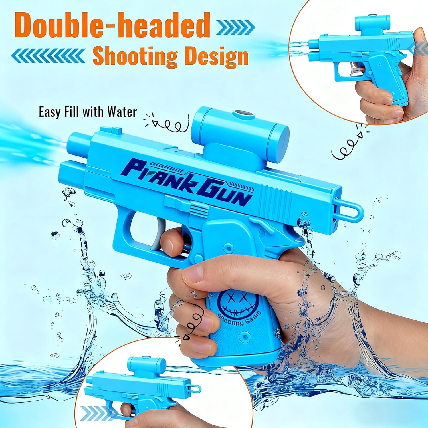 Blue Prank Gun Prank Gun Water Gun - Dual Use Water Gun