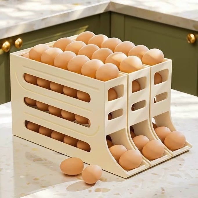Automatic Rolling Down Egg Holder