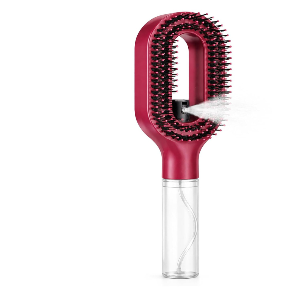 Hair Brush with Spray Mister