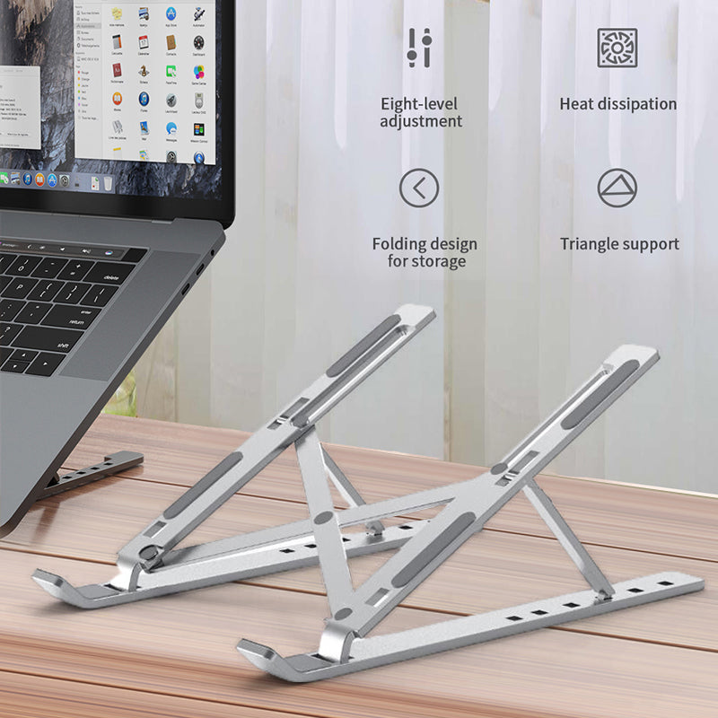 Metal Laptop Stand | Portable Aluminum Folding Adjustable Laptop Stand