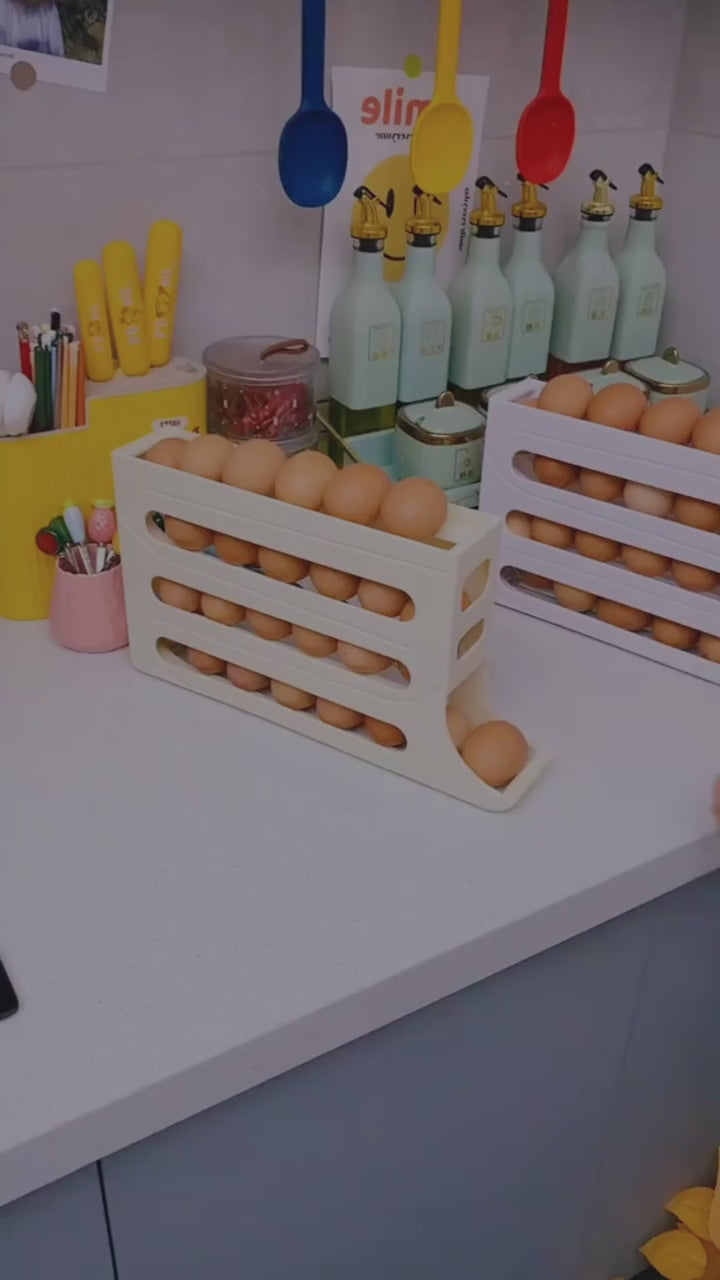 Automatic Rolling Down Egg Holder