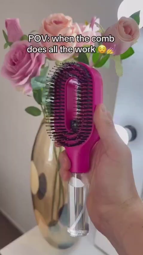 Hair Brush with Spray Mister | Brushing Tool for Wet & Dry Hair